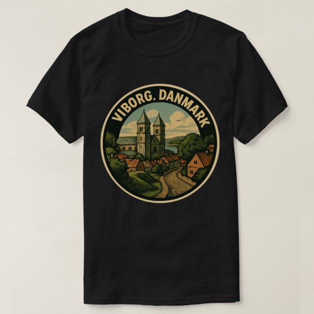 Camiseta Catedral de Viborg Dinamarca (Diseño del anverso)