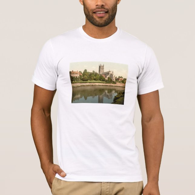 Camiseta Catedral de Worcester, Worcestershire, Inglaterra (Anverso)