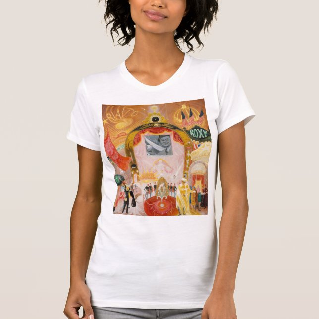 Camiseta Catedrales de Broadway por Florine Stettheimer (Anverso)
