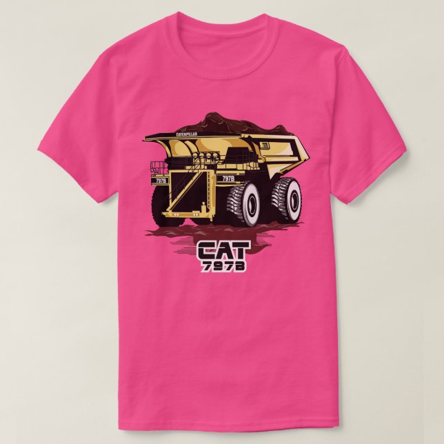 Camiseta Caterpillar 797B (Diseño del anverso)