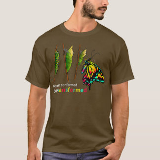 Camiseta Caterpillar Cocoon Butterfly Design para mariposa