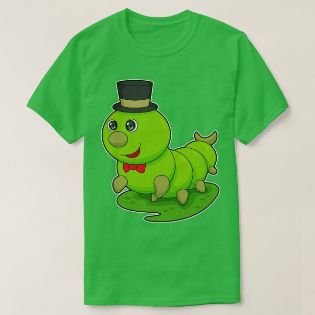 Camiseta Caterpillar como Caballero con Cilindro (Diseño del anverso)