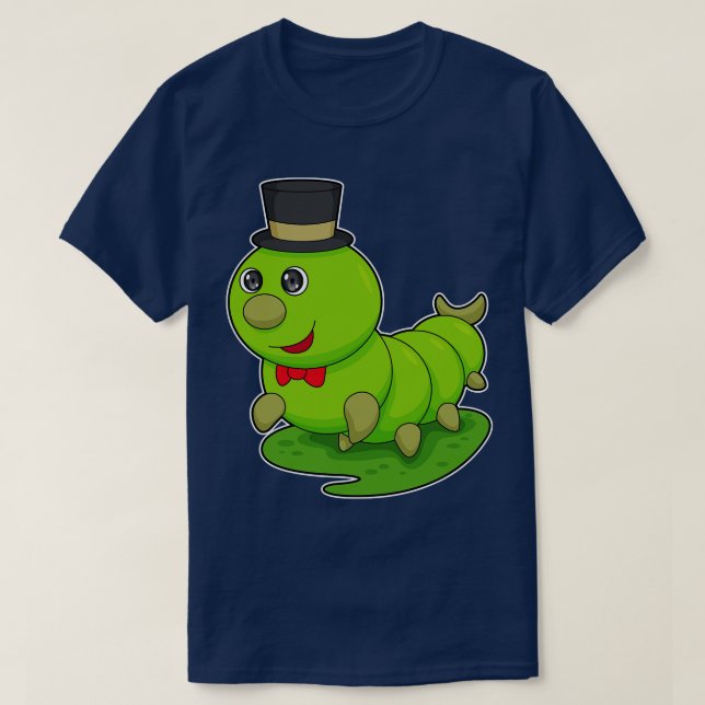 Camiseta Caterpillar como Caballero con Cilindro (Diseño del anverso)
