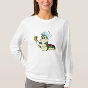 Camiseta Caterpillar como chef con cuchara de madera