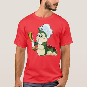 Camiseta Caterpillar como chef con cuchara de madera