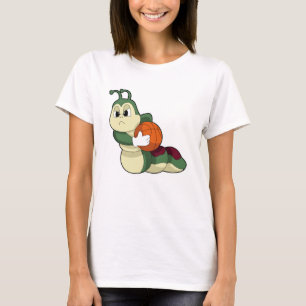 Camiseta Caterpillar como jugador de baloncesto con balonce