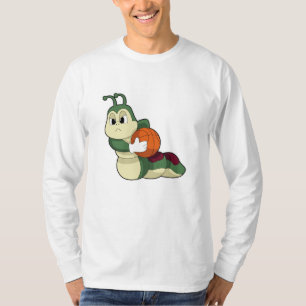 Camiseta Caterpillar como jugador de baloncesto con balonce