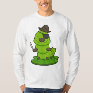 Camiseta Caterpillar como pirata con espada
