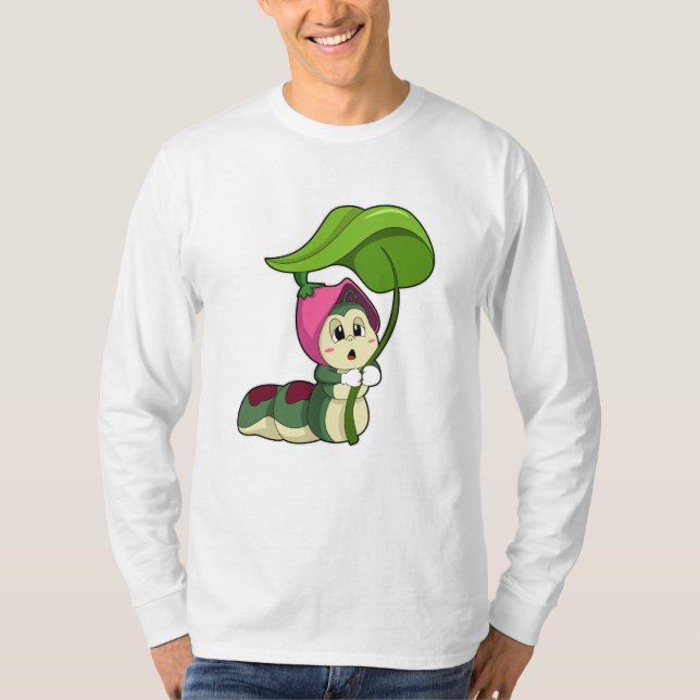 Camiseta Caterpillar con hoja (Anverso)