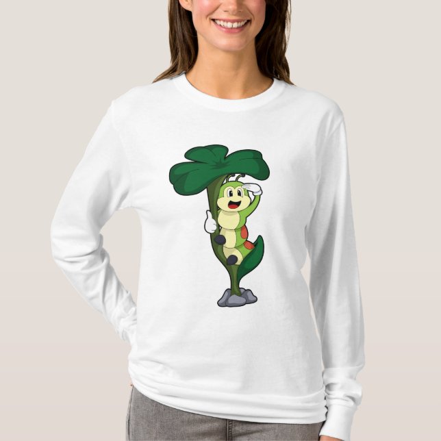 Camiseta Caterpillar con hoja (Anverso)