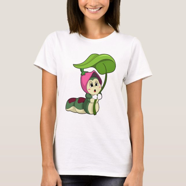 Camiseta Caterpillar con hoja (Anverso)