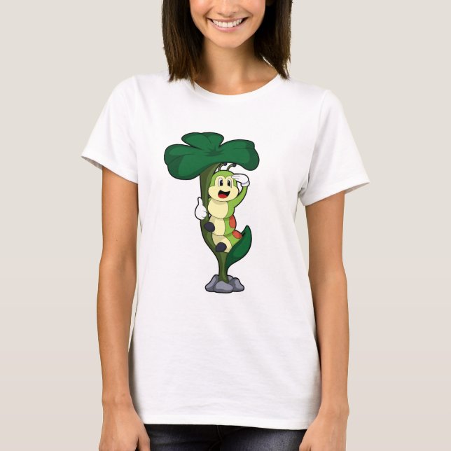 Camiseta Caterpillar con hoja (Anverso)