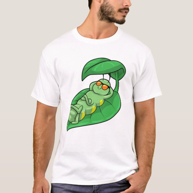 Camiseta Caterpillar con hoja (Anverso)