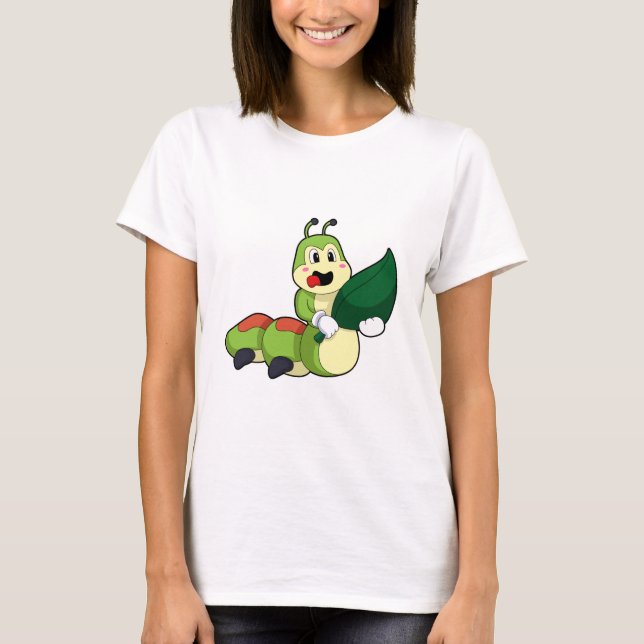 Camiseta Caterpillar con hoja (Anverso)