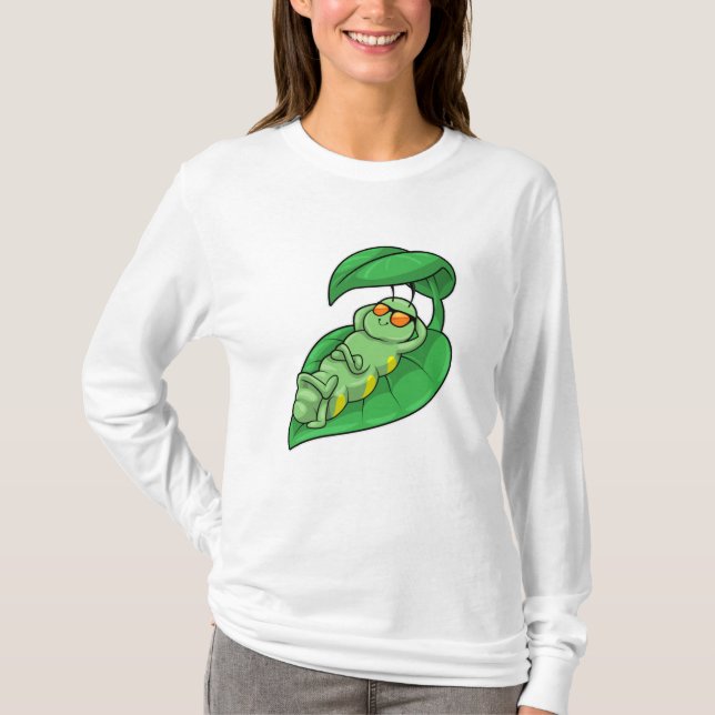 Camiseta Caterpillar con hoja (Anverso)