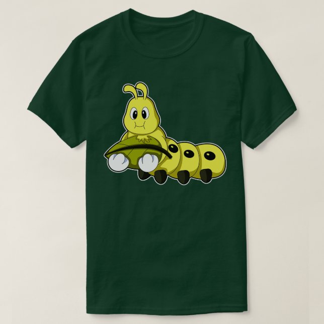 Camiseta Caterpillar con hoja 7 (Diseño del anverso)