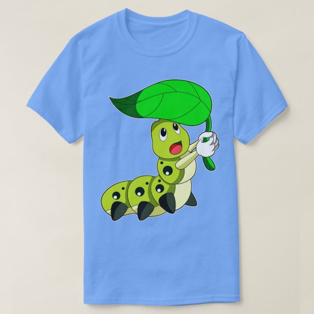 Camiseta Caterpillar con hoja 8 (Diseño del anverso)