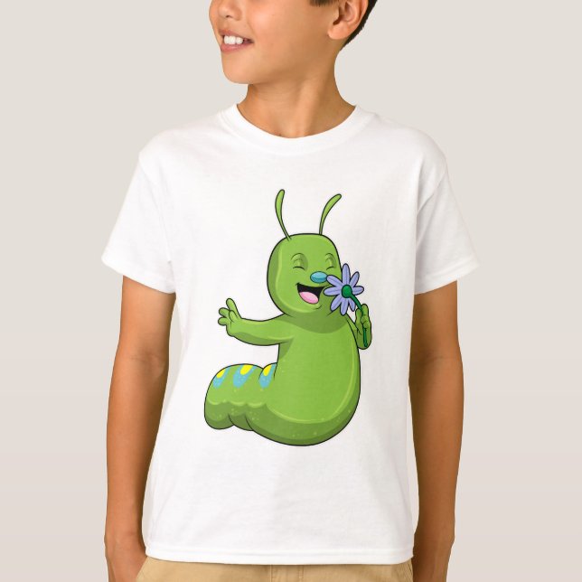 Camiseta Caterpillar con margarita de flores (Anverso)