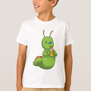 Camiseta Caterpillar con zumo de Naranja de vidrio
