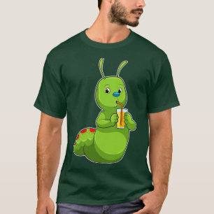 Camiseta Caterpillar con zumo de Naranja de vidrio