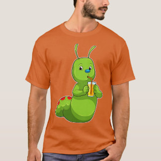 Camiseta Caterpillar con zumo de Naranja de vidrio