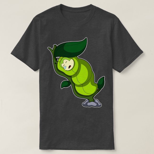 Camiseta Caterpillar En Dormir Con Leaf (Diseño del anverso)