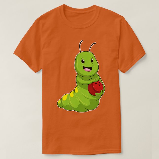 Camiseta Caterpillar en el Bowling con bolas (Diseño del anverso)
