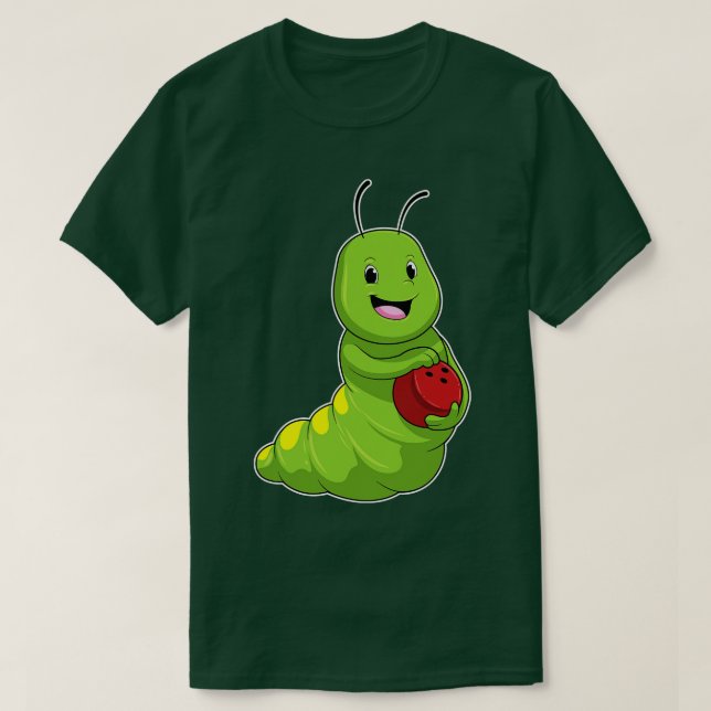 Camiseta Caterpillar en el Bowling con bolas (Diseño del anverso)