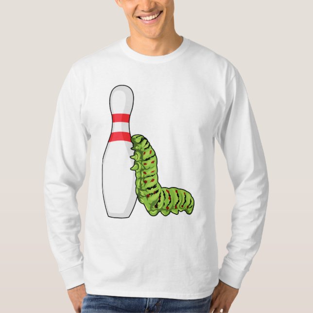 Camiseta Caterpillar en el Bowling con pasador Bowling (Anverso)