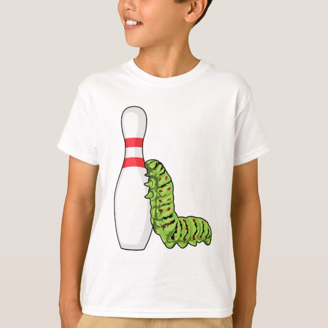 Camiseta Caterpillar en el Bowling con pasador Bowling (Anverso)