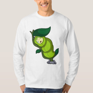 Camiseta Caterpillar en el sueño con hoja