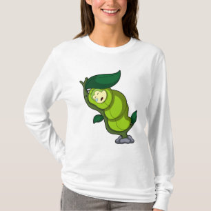 Camiseta Caterpillar en el sueño con hoja