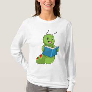 Camiseta Caterpillar en lectura con libro