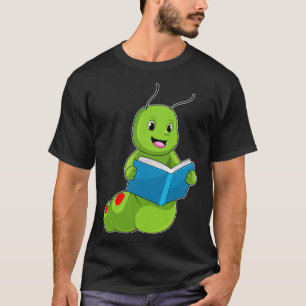 Camiseta Caterpillar en lectura con libro