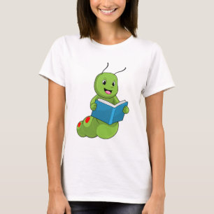 Camiseta Caterpillar en lectura con libro