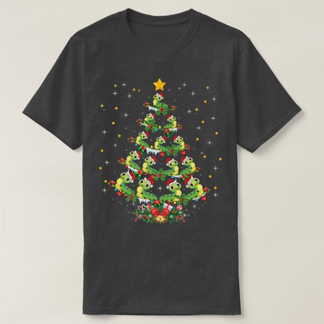 Camiseta Caterpillar Lover Xmas Santa Hat Caterpillar Chris (Diseño del anverso)