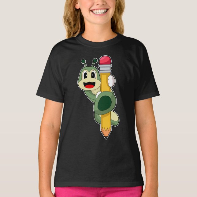 Camiseta Caterpillar Pupil Pencil School (Anverso)