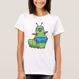 Camiseta Caterpillar tal como está nervioso con libros y ga