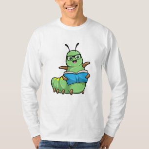 Camiseta Caterpillar tal como está nervioso con libros y ga