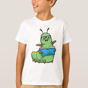 Camiseta Caterpillar tal como está nervioso con libros y ga