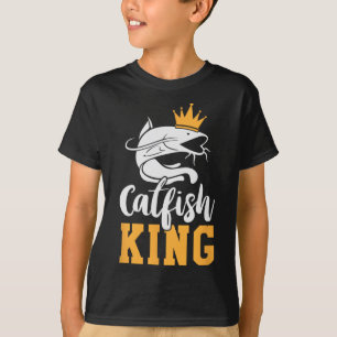 Camiseta Catfish King Design Divertido regalo de pesca de b