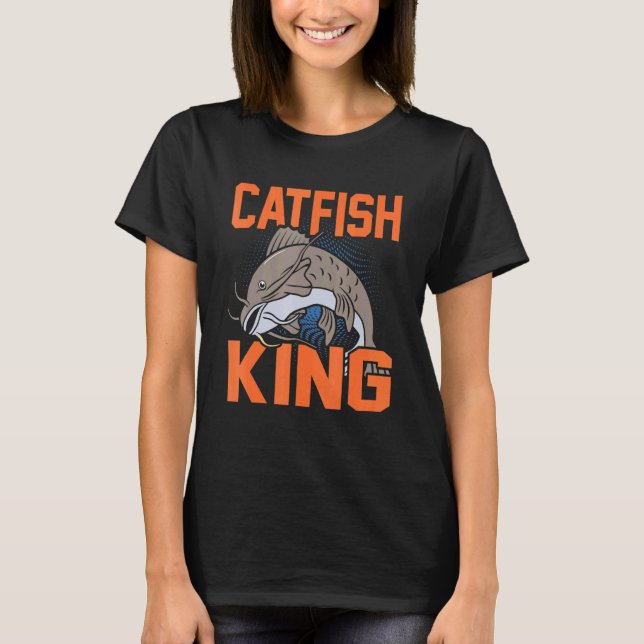 Camiseta Catfish King Fishing Graphic (Anverso)