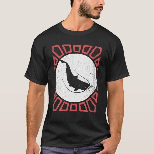 Camiseta Catfish Lover Vintage Retro Style Animal (Anverso)
