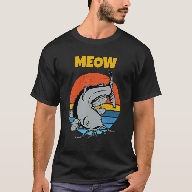 Camiseta Catfish Retro Sunset Meong Catfish (Anverso)