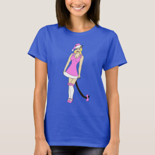 Camiseta Catgirl Navidades rosados