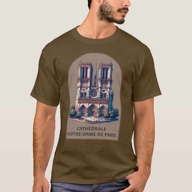 Camiseta Cathédrale Notre-Dame de París (Anverso)