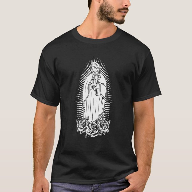 Camiseta Catholic Saint Christian Virgin Mary Our Lady Of G (Anverso)