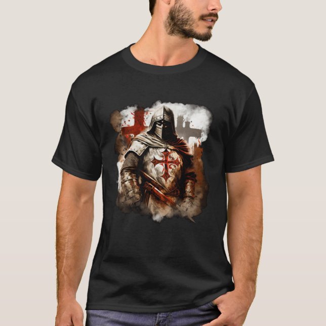 Camiseta Catholic Templar Knights Medieval (Anverso)