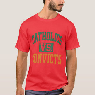 Camiseta Catholics Vs. Convicts Retro Distressed Style 1988