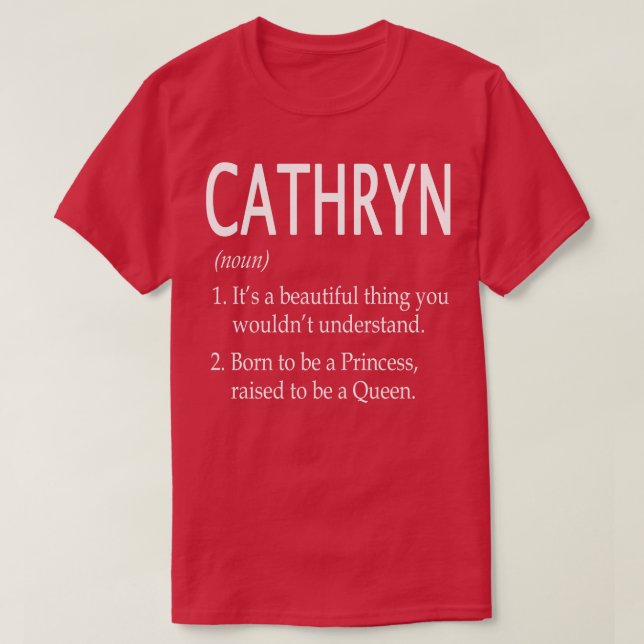 Camiseta Cathryn Name Gift (Diseño del anverso)